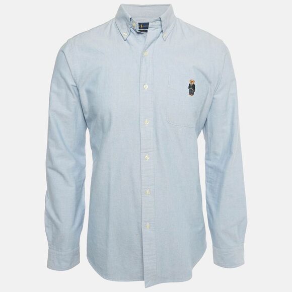 slim fit dress slacks Polo Ralph Lauren Custom Fit Oxford Shirt White